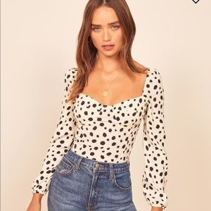 Reformation Reign Top Ink Blot